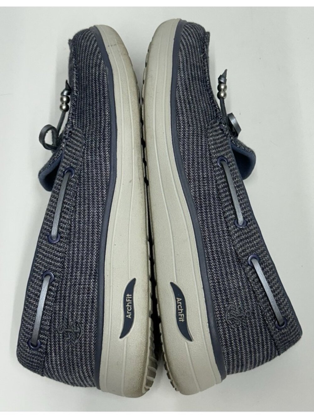 Skechers Arch Fit Inspire Boat Shoes Women 7 Navy Slip On Lightweight 138611 - Picture 8 of 9